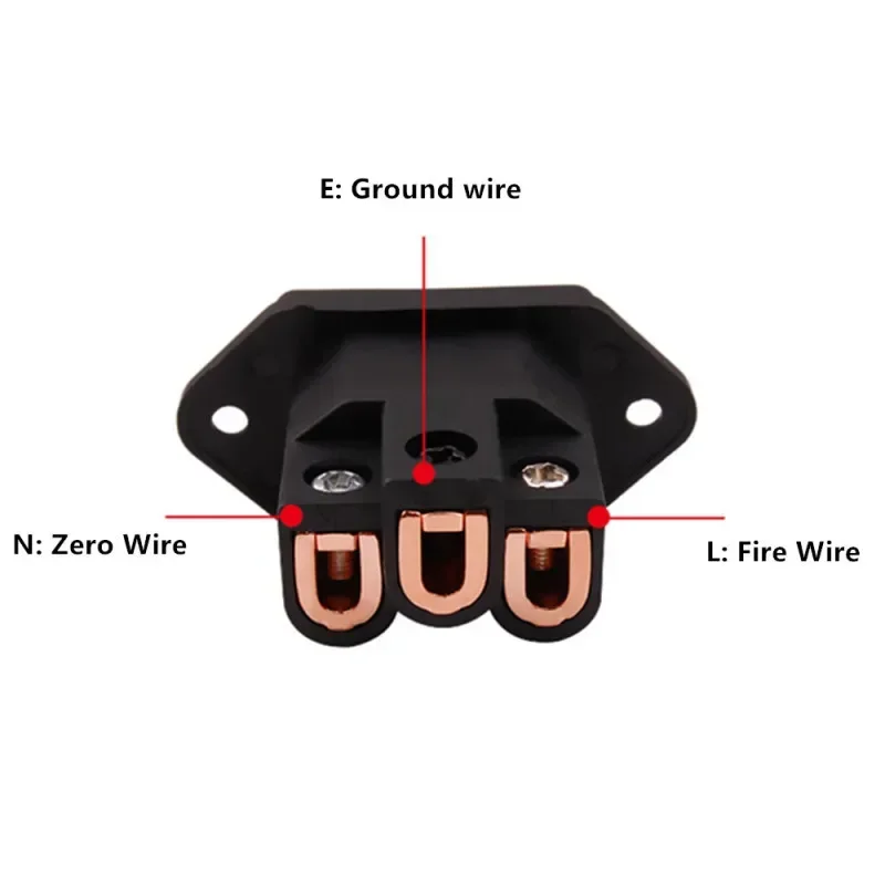 Conector IEC 3 pines para alimentación CA - Montaje en panel Hi-Fi DIY - imagen 5