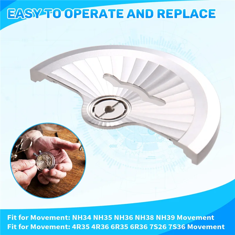 Superior para Nh36watch Rotor reloj martillo Rotor para 4R/6R reloj Rotor para NH38 reloj Rotor - imagen 4