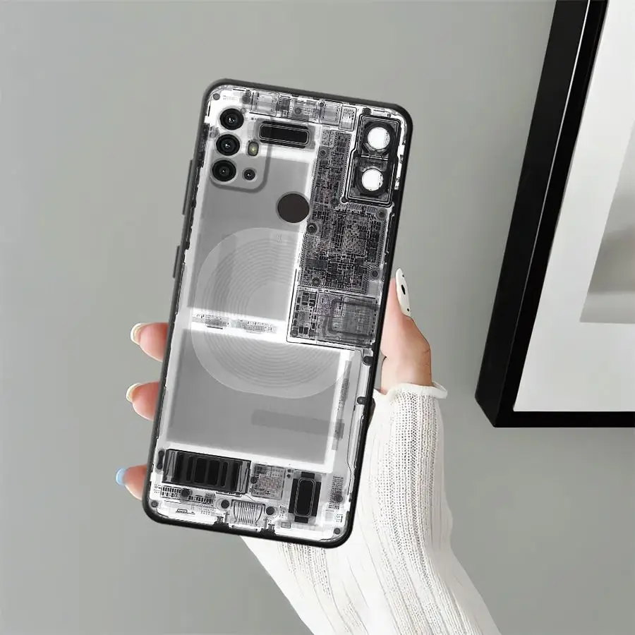 Funda Route Creativity para Motorola Mot G53 G30 G32 G50 G22 Edge40 G71 G52 G51 G73 G60s G60 Edge 20 Pro 30 Lite, teléfono suave negro - imagen 4