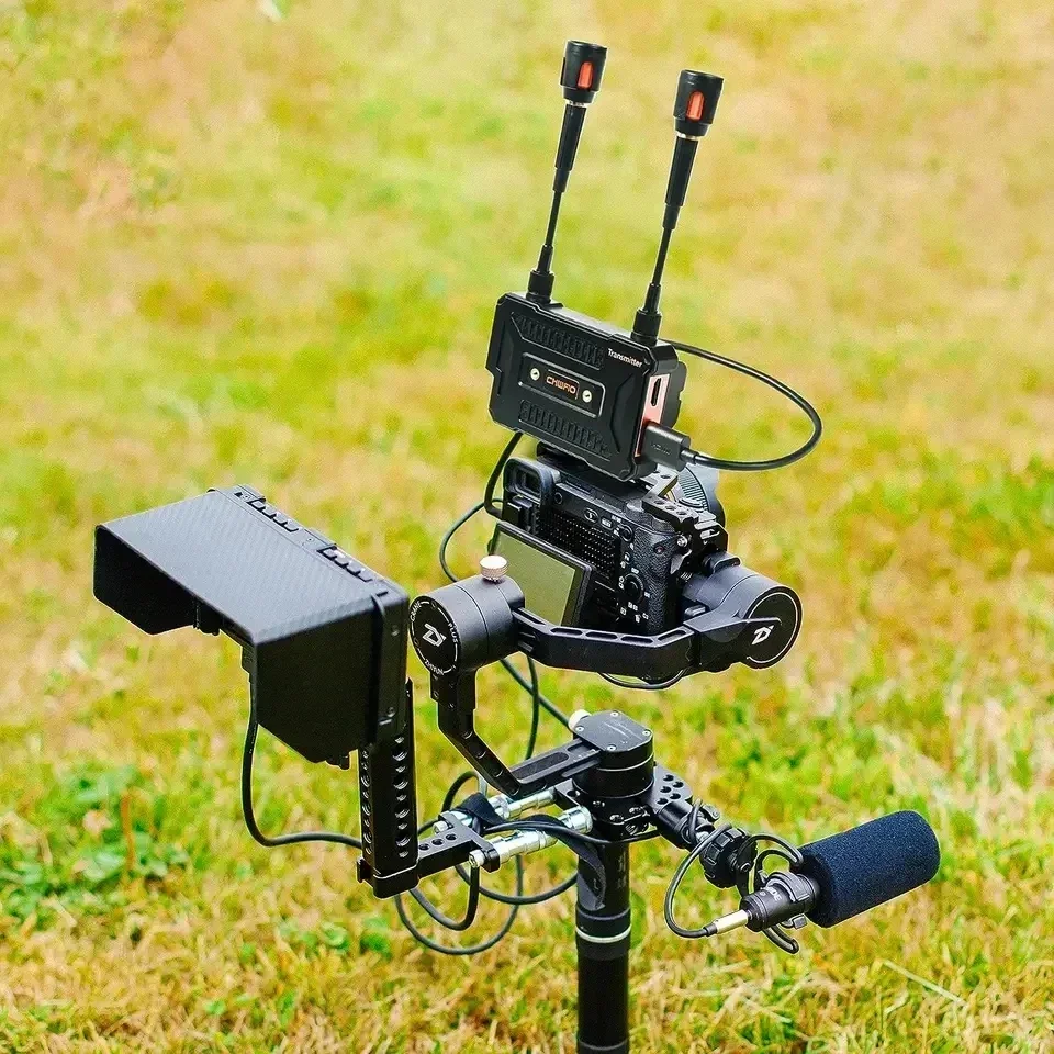 Transmisor y receptor de vídeo extensor HDMI inalámbrico de 300M con ranuras para batería para cámara transmisión en vivo portátil PC a Monitor de TV - imagen 4