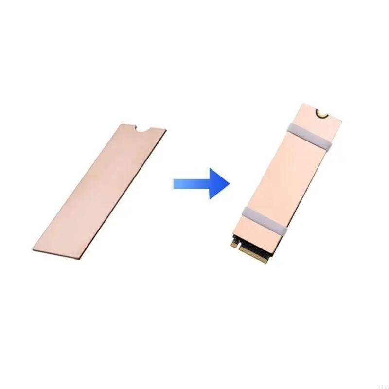 2025 New Durable M.2 NVMe Heatsink Copper 2280 SSD Heatsink with Silicone Thermal Pad Fine Workmanship Cooling Coolers Plate