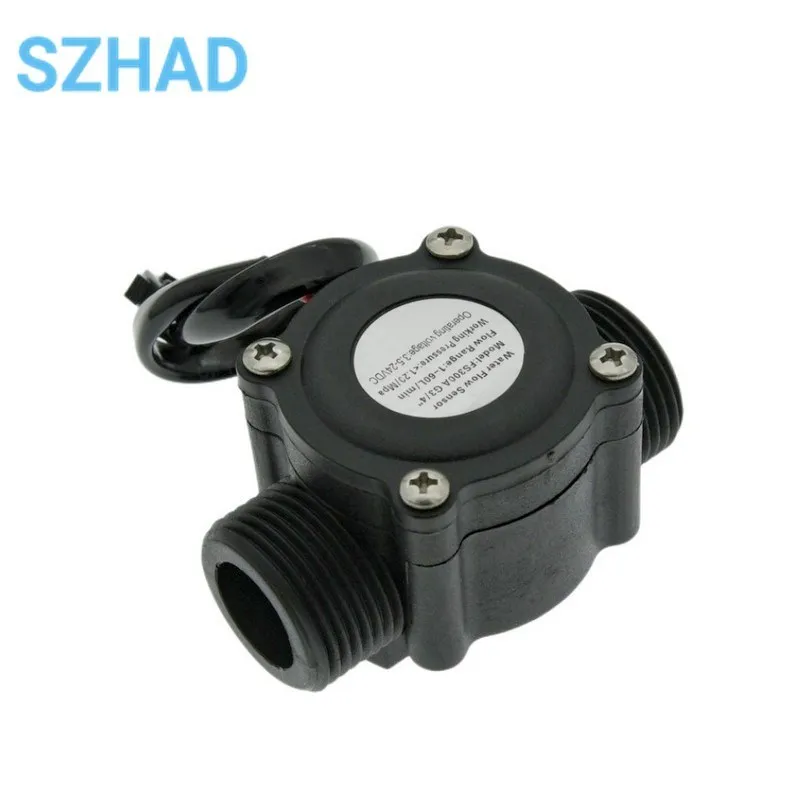 Contador de Sensor de flujo de agua, medidor FS300A 1-60L/min G3/4 DC 5-24V - imagen 4