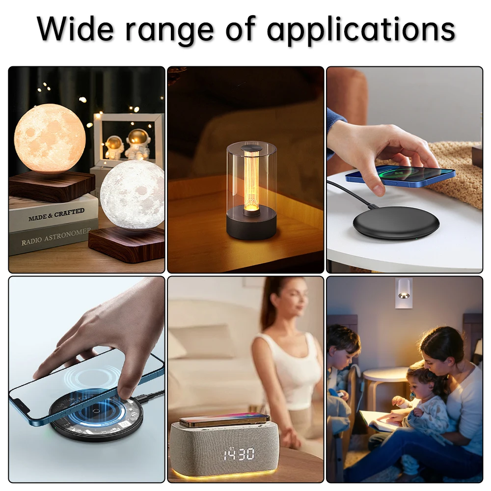 Módulo de carga inalámbrica PCBA de larga distancia para el hogar y el coche, módulo transmisor de cargador inalámbrico rápido de 15W, 12V - imagen 3