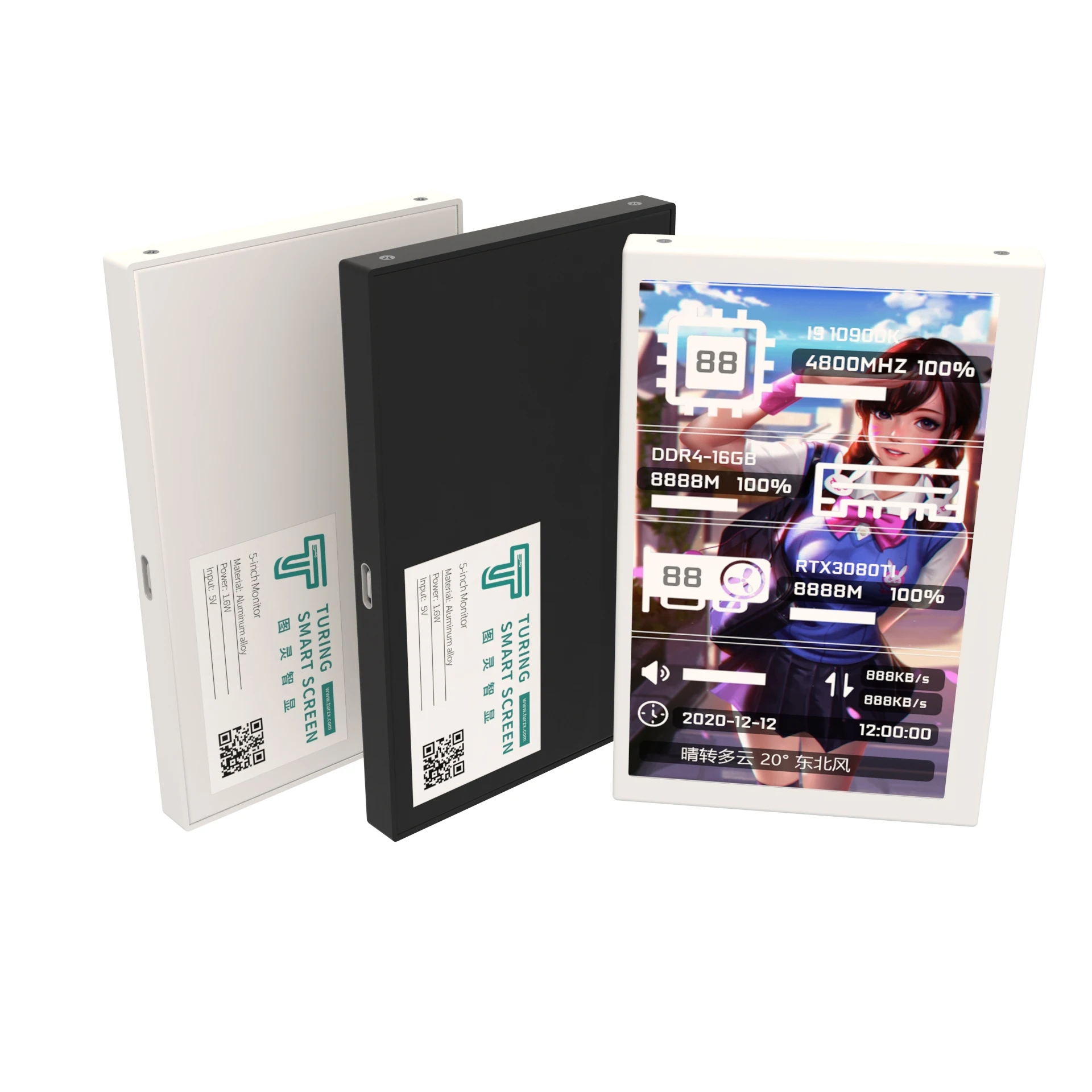 Pantalla IPS de 5,0 pulgadas para ordenador, Monitor de HDD, GPU RAM, 800x480, para AIDA64 - imagen 5