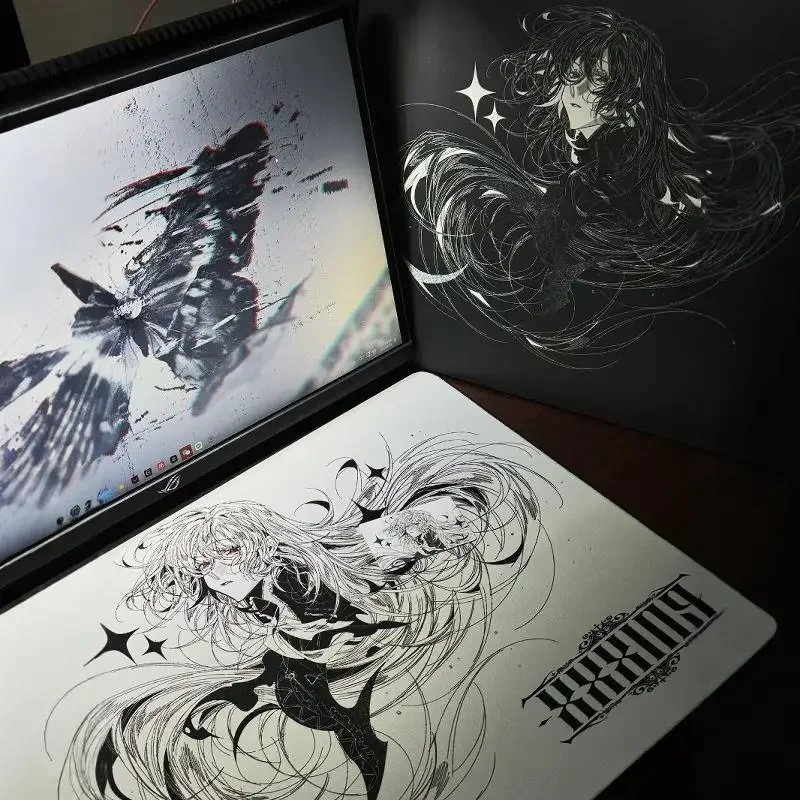 Alfombrilla de ratón Gacrux, superficie fina resbaladiza neutra, imprimación de poliuretano tejida, contracto impecable, Anime Pubg Apex, juego, alfombrilla para el hogar y la oficina - imagen 2