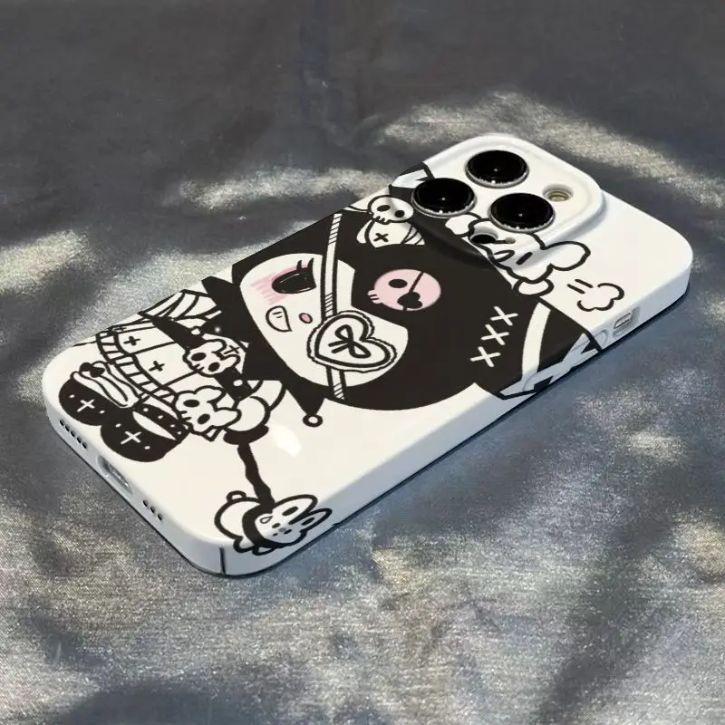 Funda de teléfono Y2k blanco y negro Hellos Kittys para Huawei P20 P30 P40 Lite Mate 20 Nova 4 7 7i 9 10 SE Pro 5G cubierta dura HD brillante - imagen 4