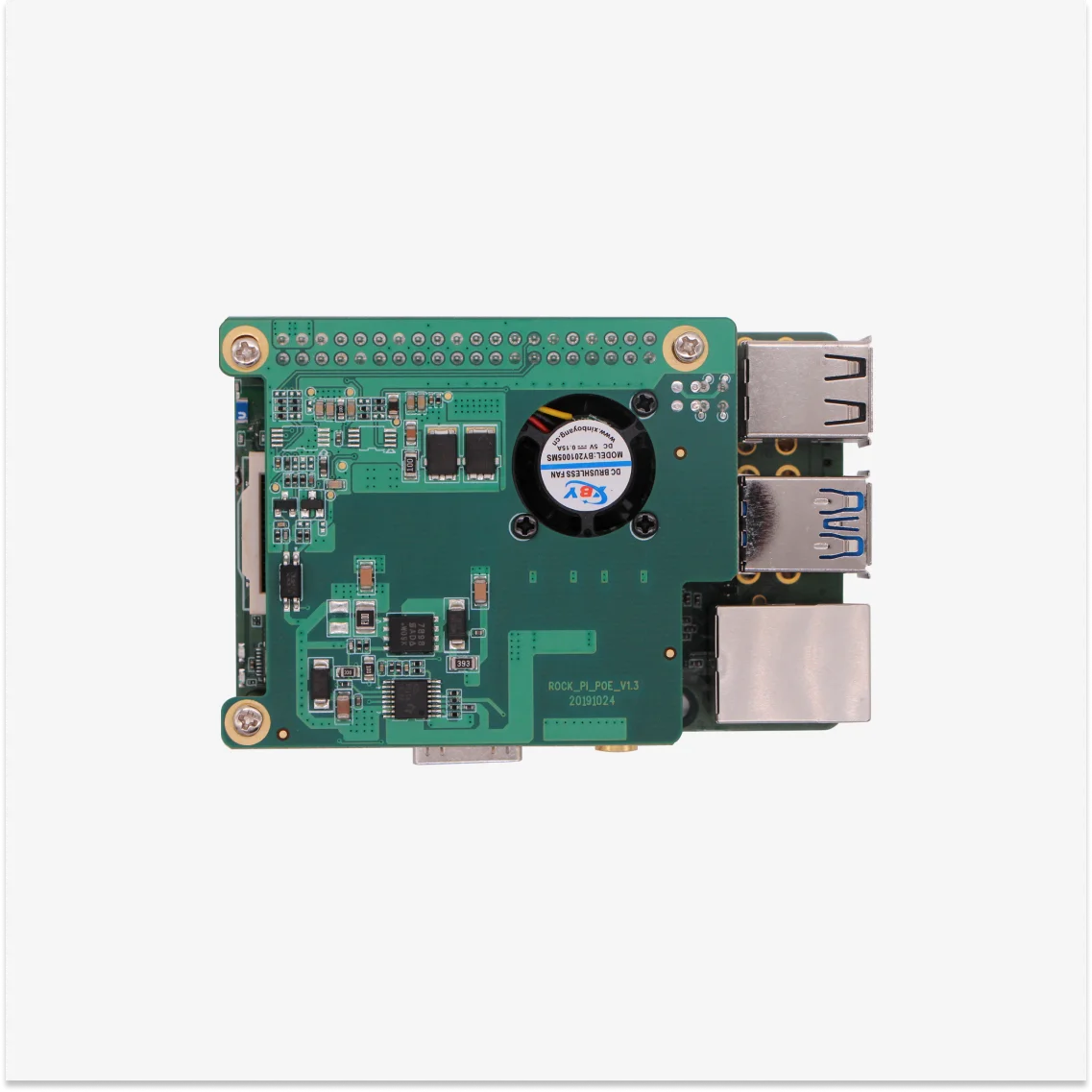 Radxa 23W PoE HAT, compatible con ROCK 4B / 4B+ / 4SE - imagen 3