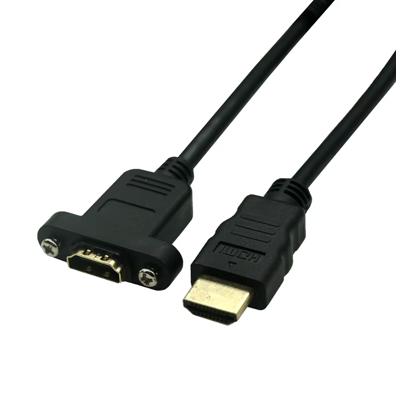 Cable Extensor HDMI Macho a Micro HDMI - 30cm para Cámara con Bloqueo