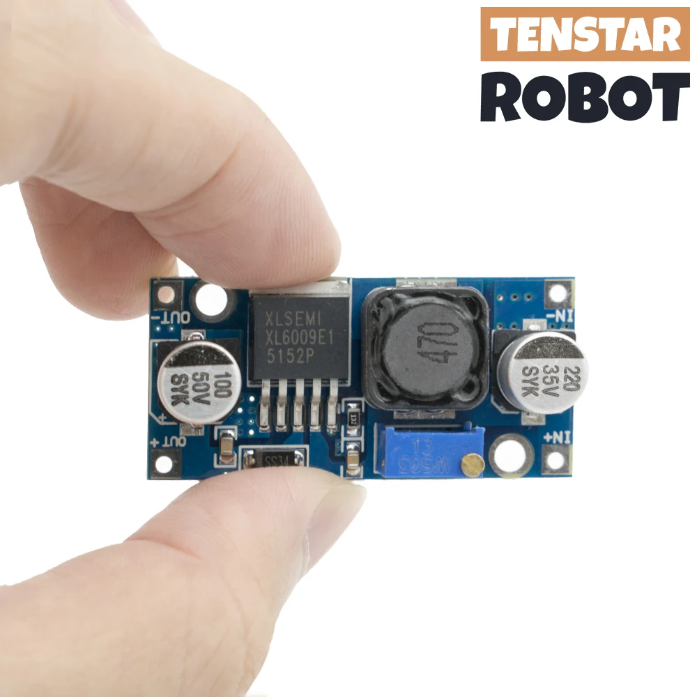 TENSTAR ROBOT XL6009 DC-DC Módulo de refuerzo Fuente de alimentación Salida ajustable Super LM2577 Step-Up - imagen 2