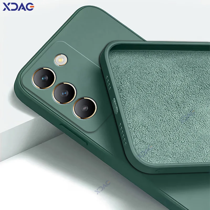 Funda de lujo de doble capa para teléfonos móviles VIVO V30 Lite V40 SE protección de lente V30Lite V40SE armadura de silicona líquida cuadrada suave - imagen 2