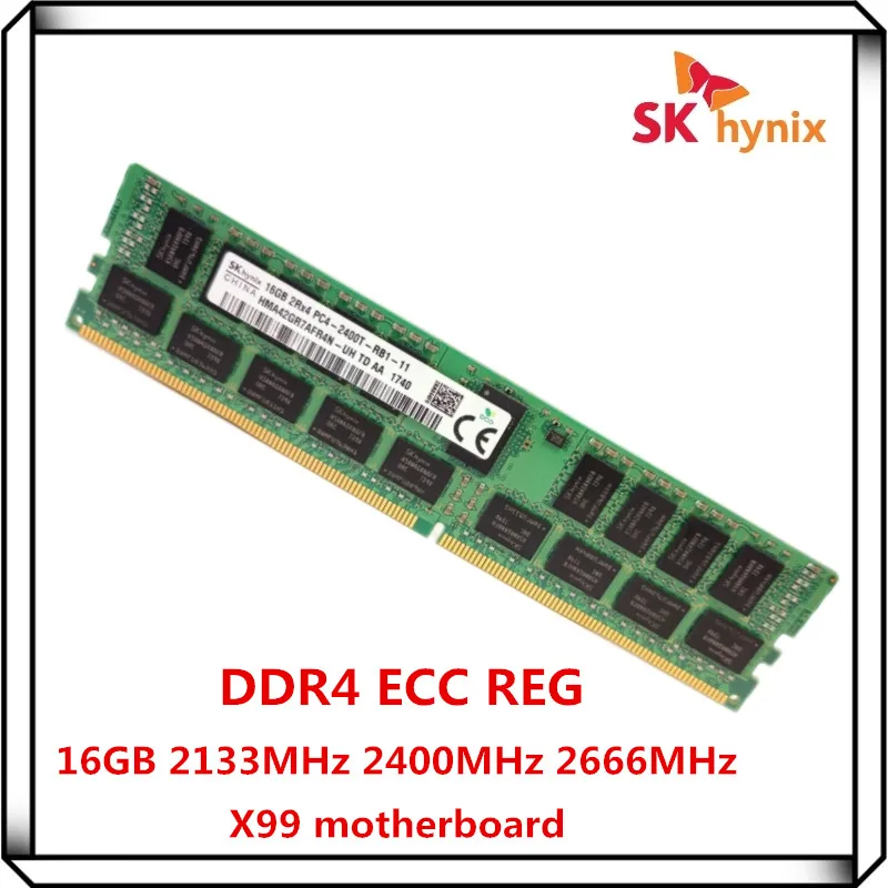 SK Hynix DDR4 16GB 2133P 2400T 2666V 2RX4 PC4 2133MHz 2400MHz 2666 ECC REG RDIMM X99 RAM 32GB Memoria de servidor