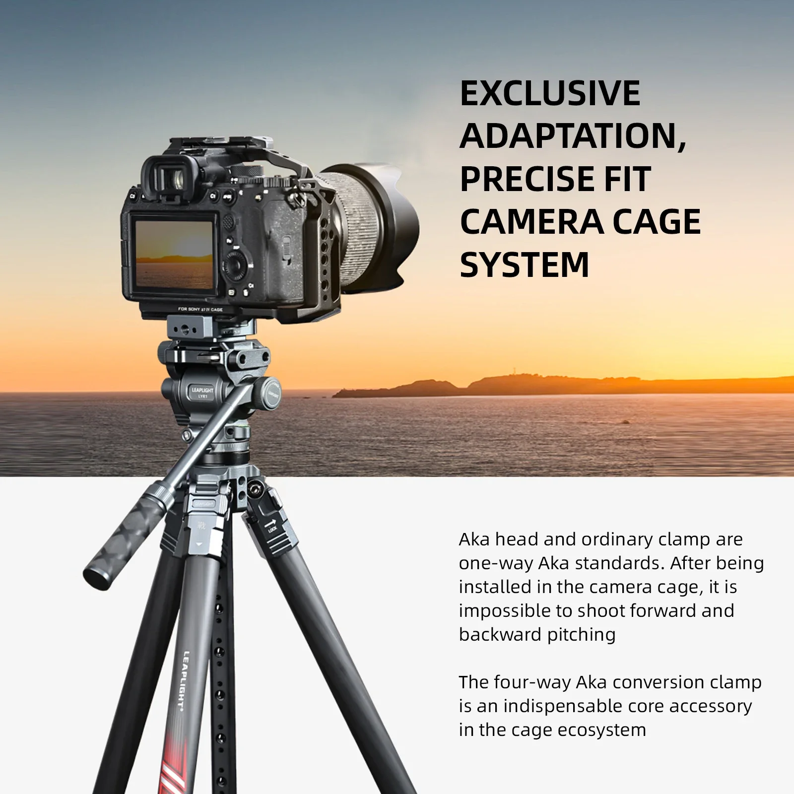 LEAPLIGHT-abrazadera de placa de liberación rápida, adaptador Arca Swiss, soporte de cámara para DSLR, jaula, trípode, deslizador, cardán, monopié con cabezal esférico - imagen 5