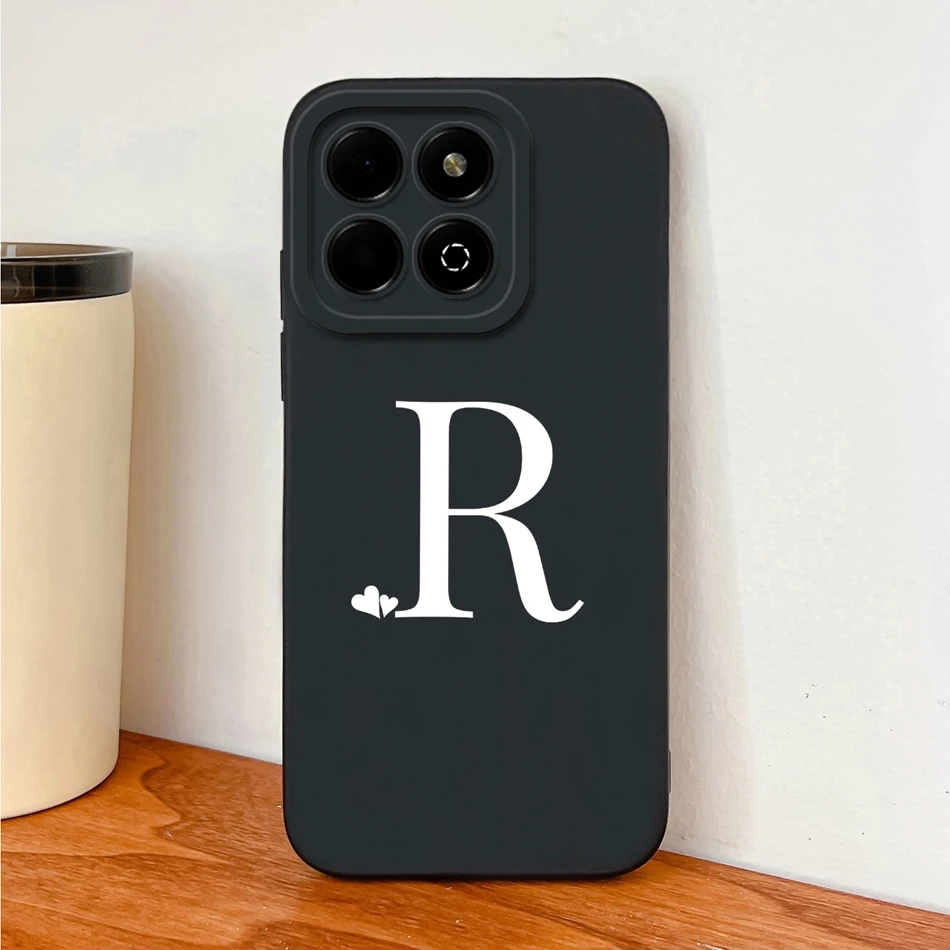 Para Honor X6B Plus funda Simple letras de corazón carcasa de teléfono de silicona líquida suave para Honor X6 B X6b + fundas traseras de protección completa - imagen 5