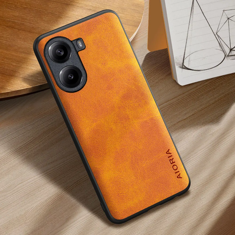 Funda elegante para POCO X7 X6 X5 X4 X3 Pro NFC GT diseño minimalista funda de teléfono de piel sintética - imagen 5