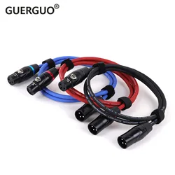 GuerGuo Cable XLR Macho-Hembra Blindado de 3 Pines