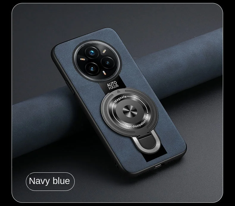 Nueva funda de teléfono con soporte de adsorción magnética para realme 14 Pro plus piel de oveja anticaída realme 14 Pro lite 13 gt7 funda protectora - imagen 4