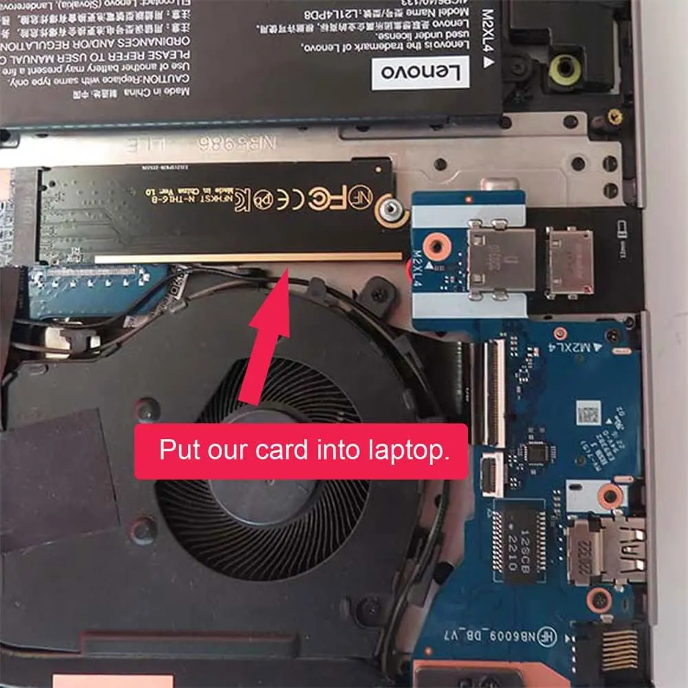 PCI-E 3,0 M.2 m-key a Oculink SFF-8612 SFF-8611 placa adaptadora de tarjeta gráfica para ThinkBook 14+ 16+ tarjeta gráfica externa y SSD - imagen 3