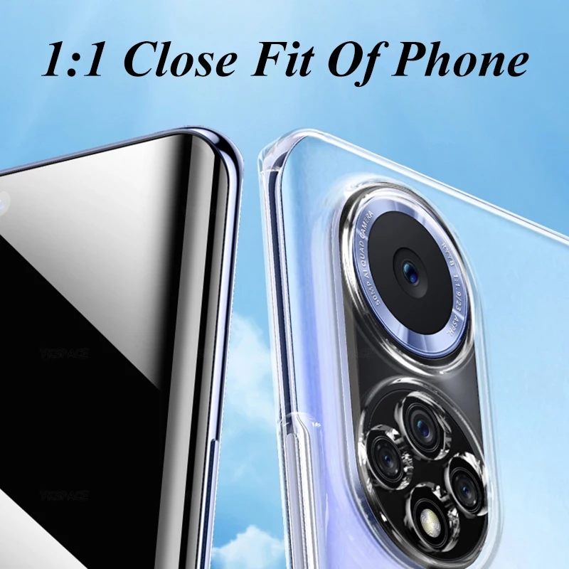 Funda de teléfono transparente de silicona suave para Huawei P30 P40 P50 Lite P60 Art Pro Plus ultrafina con Protector de lente - imagen 4