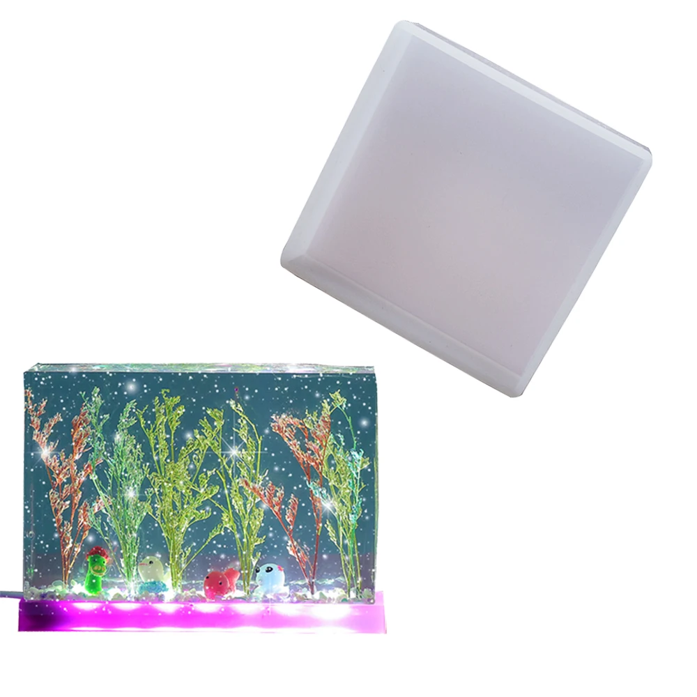 Molde de gota de cristal DIY, Gel de sílice AB adhesivo, resina epoxi, bola redonda, Rectangular, espécimen de flores secas de insectos - imagen 4