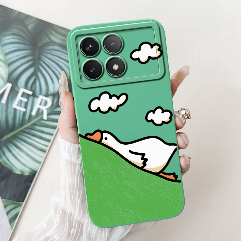 Para Xiaomi Poco X6 Pro 5G funda bonita funda de dibujos animados de Panda funda de teléfono de silicona suave para Xiaomi Poco X6 Neo PocoX6 Pro Fundas parachoques - imagen 2