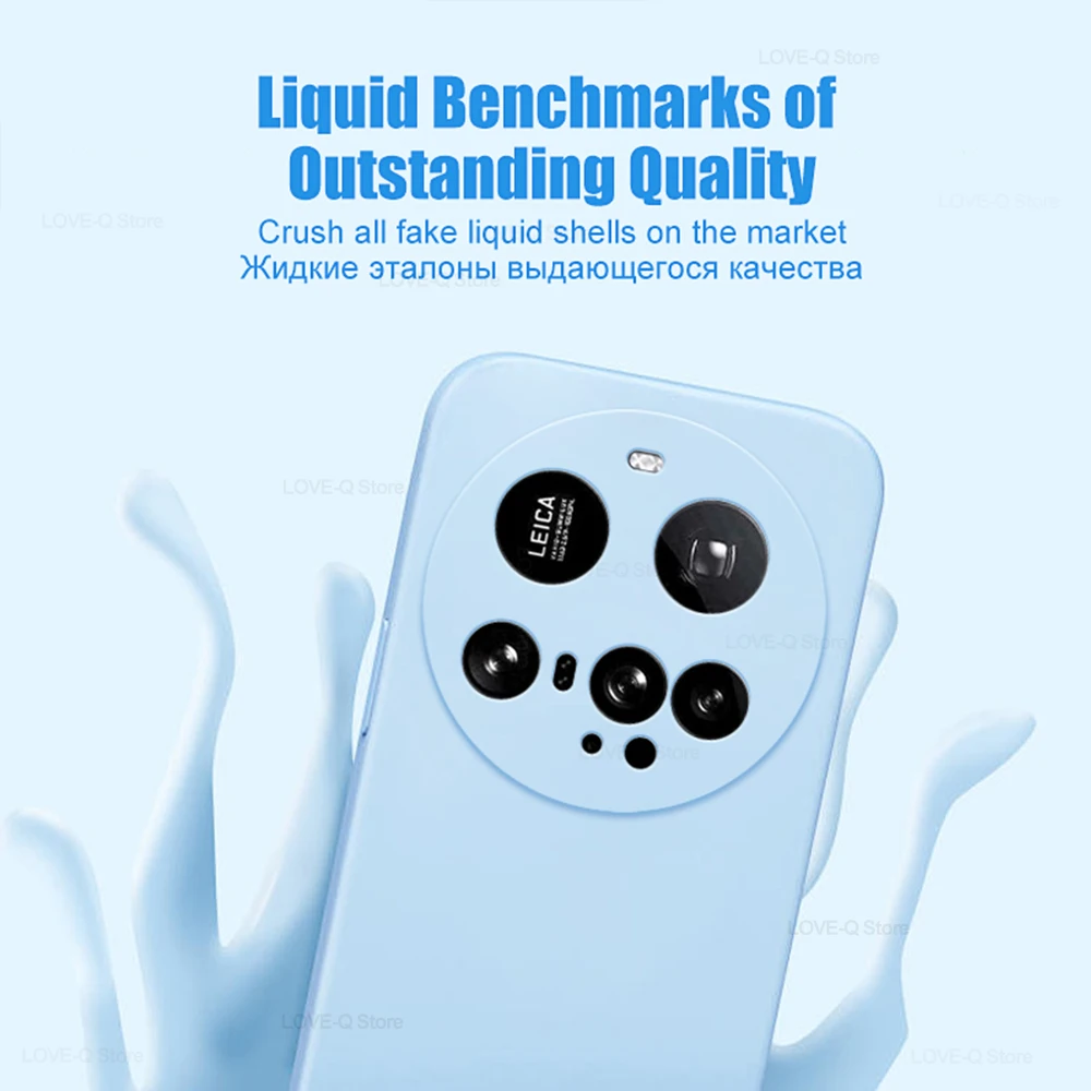 Funda de silicona líquida para Xiaomi, Protector de lente de cámara, carcasa trasera suave para Xiaomi Mi 15 Ultra Mi 15 Pro - imagen 4