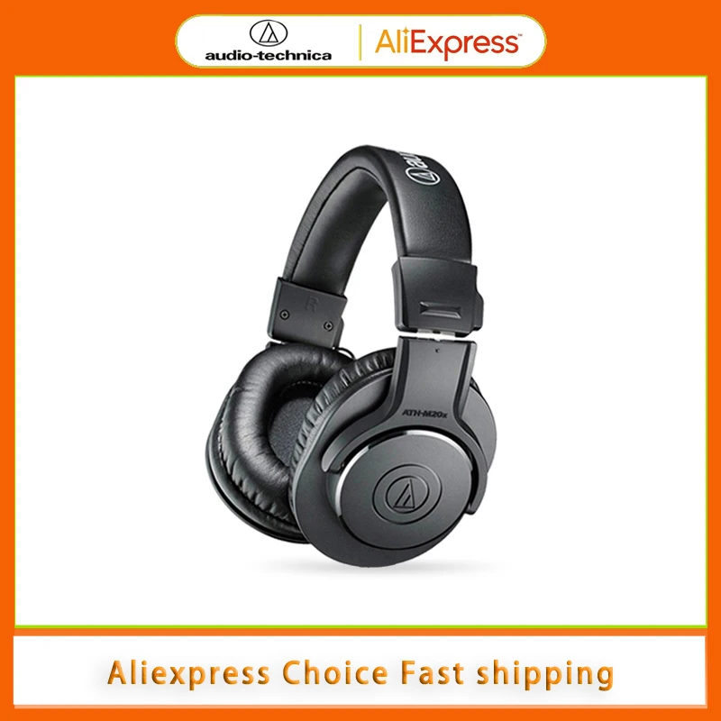 Audio Technica ATH-M20X auriculares con Monitor profesional con cable sobre la oreja graves profundos conector de 3,5mm auriculares para juegos y música