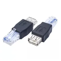 Adaptador USB a Ethernet RJ45 Macho-Hembra para Portátiles