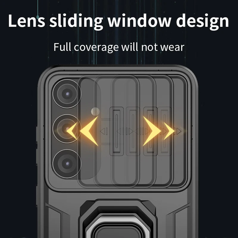 Funda de cámara con lente para Samsung Galaxy S24 Ultra S23 Plus A15 A25 A35 A55 A14 A24 A54 A13 M15 M35 M55 S24 + funda de teléfono a prueba de golpes - imagen 5