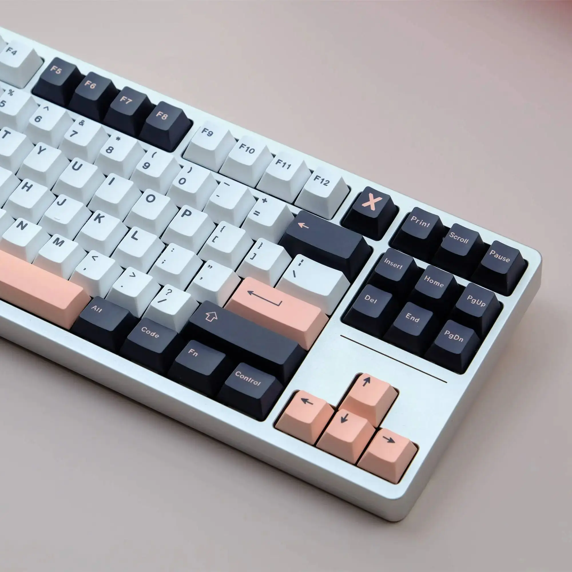 Juego de teclas GMK Olive, 129 teclas, Material PBT, perfil Cherry para teclado mecánico Cherry MX Switch 61/64/68/75/84/87/98/104 - imagen 4