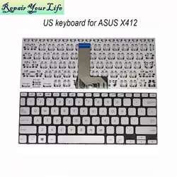 Teclado inglés español de EE. UU. para ASUS VivoBook X412 S412 D412 F412 A412 X412U UA X412FL S412DK DA SP/ES España teclados para ordenador portátil