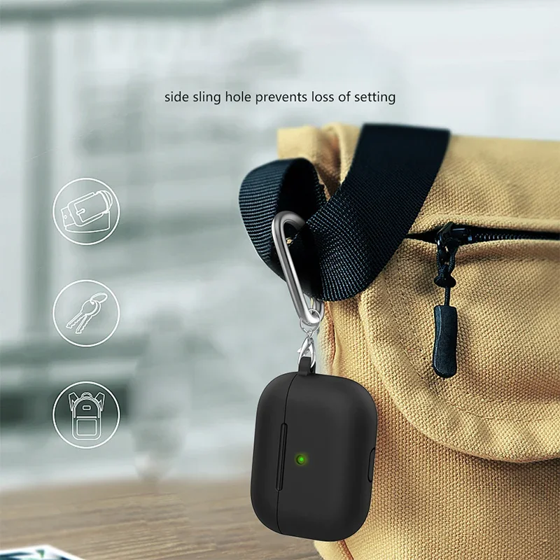 1-3 uds fundas de silicona suave para auriculares para Apple airpods 3/4 funda protectora para auriculares airpods4/3 fundas Airpods Pro 2 Accesorios - imagen 5