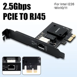FENVI Tarjeta de Red PCIe Intel I226 2,5G Ethernet RJ45