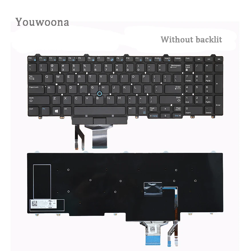 Nuevo teclado Original para ordenador portátil DELL E5550 Precision 3510 3520 3530 M3510 7510 7710 M7720 M7520 E5570 - imagen 3