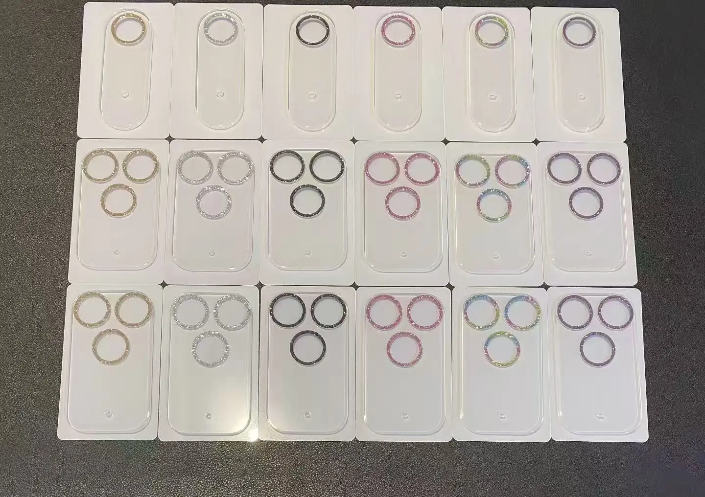 Cristal templado de cámara con purpurina para IPhone 17 Pro Max 17 Air Diamond, cubierta protectora de anillo de lente trasera para IPhone 17Pro Max, funda de lente - imagen 3