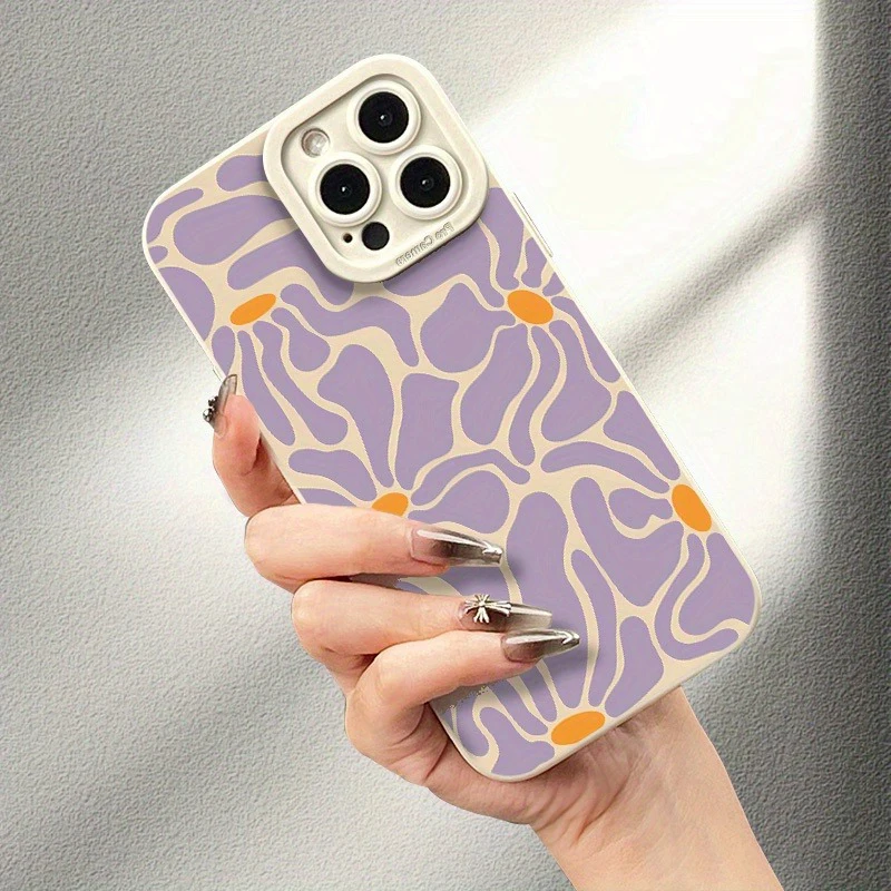 Funda de teléfono con estampado UV y diseño de flor púrpura para Samsung Galaxy S25 Ultra S24 Plus S23 FE S22 A56 A55 A54 A53 A52 A36 A35 5G - imagen 5