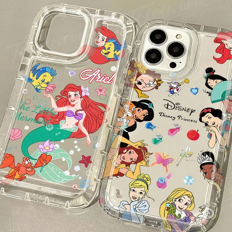 Disney Princess Jasmine Ariel funda para Samsung Galaxy A15 A55 A05 A05S A14 A24 A13 A23 A73 A12 A22 A32 A52 A52S A72 A31 A51 A71 - imagen 2
