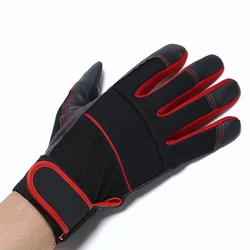 Guantes de trabajo hombre PU suaves para mecánica, protección