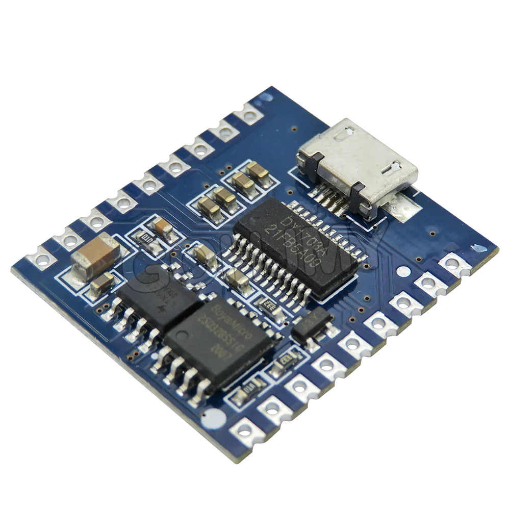 Mini módulo de reproductor de MP3, módulo de voz de DY-SV17F, reproducción de voz de 4MB, disparador IO, Control de puerto serie, descarga USB de pestañas - imagen 3