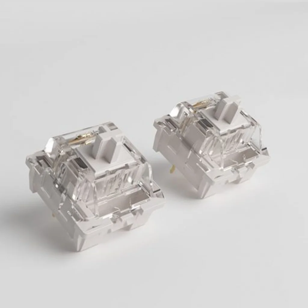 AKKO Vintage blanco Pro Switch RGB 35g 3 pines para teclado mecánico personalizado DIY juegos lineales MX interruptores accesorios PC intercambio en caliente - imagen 3