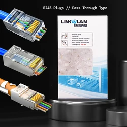 Conector RJ45 Cat 6 / 5e / 7 – Enchufe Modular UTP 8P8C