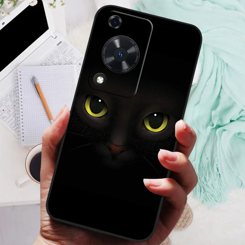 Para Huawei Nova Y72s Y72 4G funda negra León Lobo fundas traseras suaves de silicona para Huawei Nova Y63 funda protectora para teléfono - imagen 3
