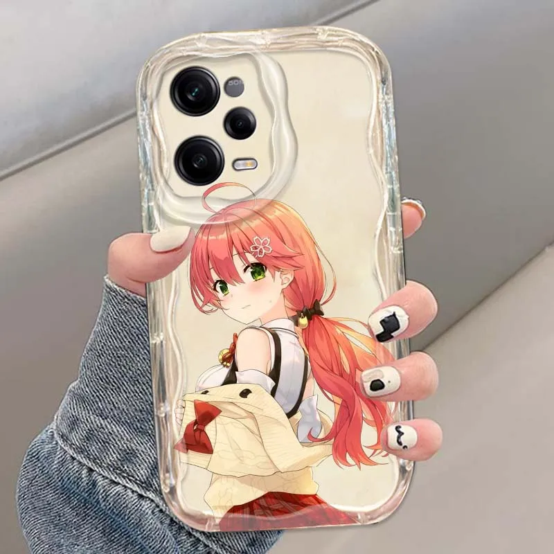 Funda de Anime Anya para Redmi Note 13, 12, 11, 12R, 12S, 11T, 11S, 11SE Pro Max, 5G, funda de teléfono con aceite ondulado - imagen 2