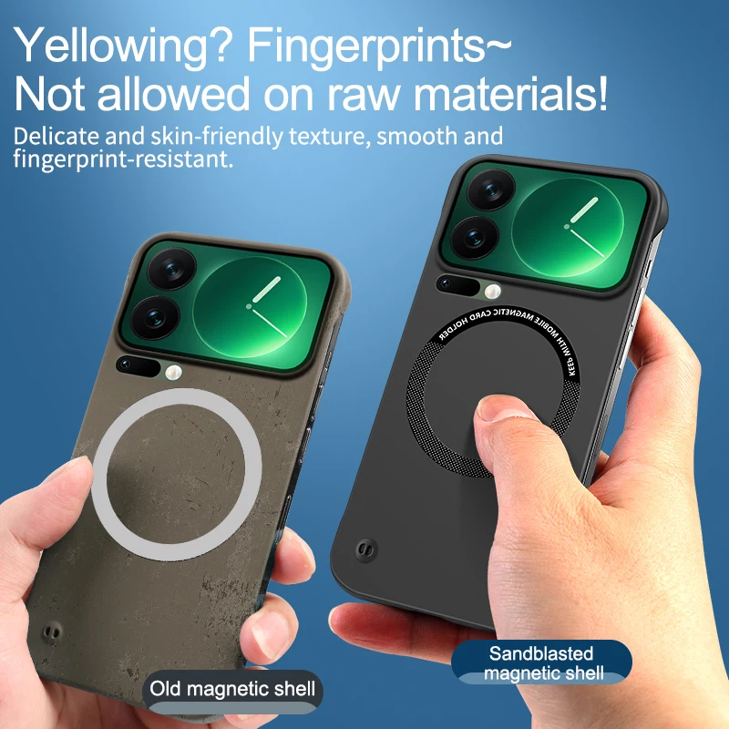 Funda ultrafina para MI Xiaomi 17 Pro Max, Funda dura sin marco magnética para PC, Funda anticaída agradable para la piel para Xiaomi17 - imagen 4