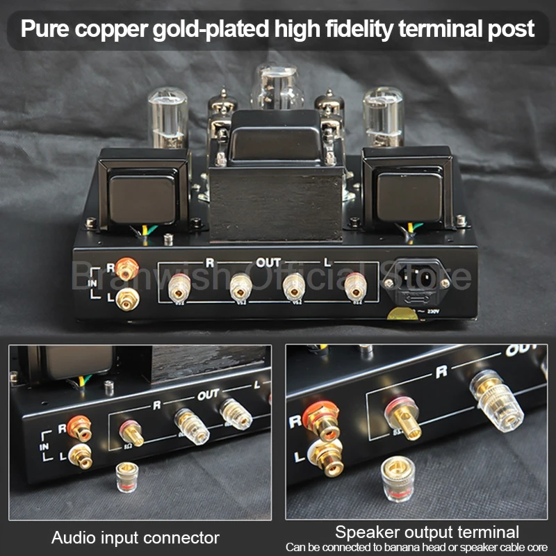 Amplificador de tubo de vacío HiFi Fever, amplificador de sonido de 220V, amplificador de vesícula biliar de salida de un solo extremo de doble canal para reproducción de música en interiores - imagen 2