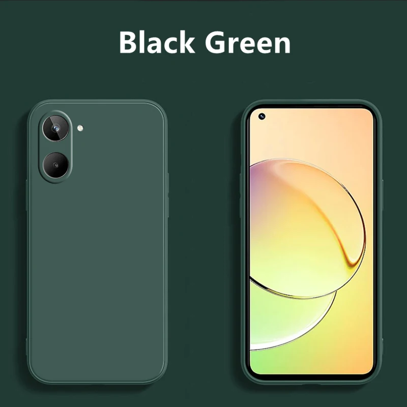 Funda trasera completa de silicona líquida para Realme, carcasa a prueba de golpes para Realme 10 Pro, 9, 10 Pro Plus, Realme - imagen 3