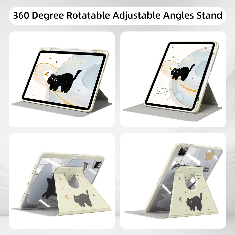 Para funda para ipad 2025, 11, A16, iPad de 10. a generación, pro11, 10,2, 7, 8, 9,a funda Air 7, 6, 4, 5, 10,9, 13 pulgadas, 11, 12,9, M5, M2, M3, M4, mini 7 - imagen 2