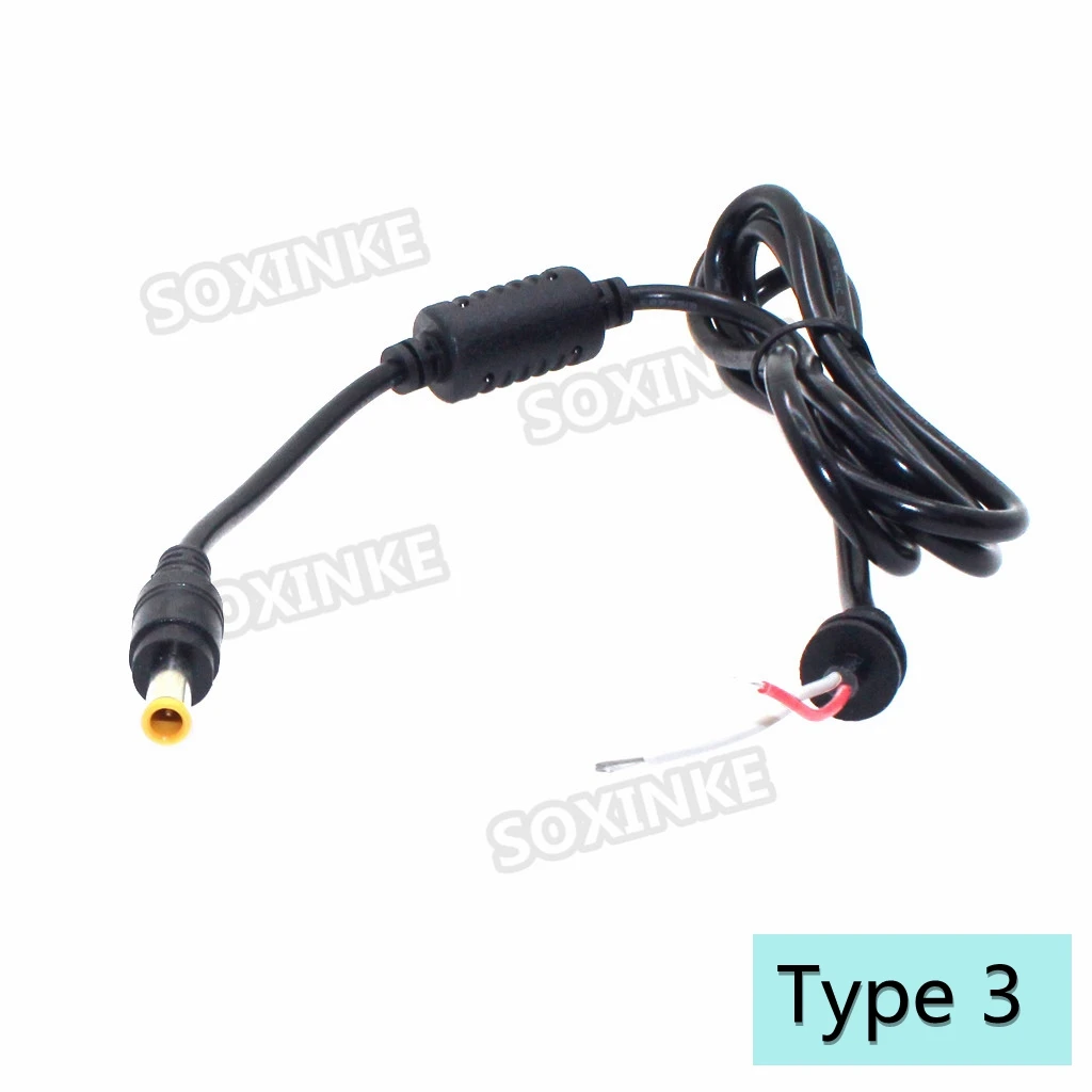 DC 5,5x3,0mm 5,5*3,0mm Cable de alimentación para portátil Cable conector de clavija de punta Jack de CC para cargador adaptador de corriente Samsung 1,2 m - imagen 3