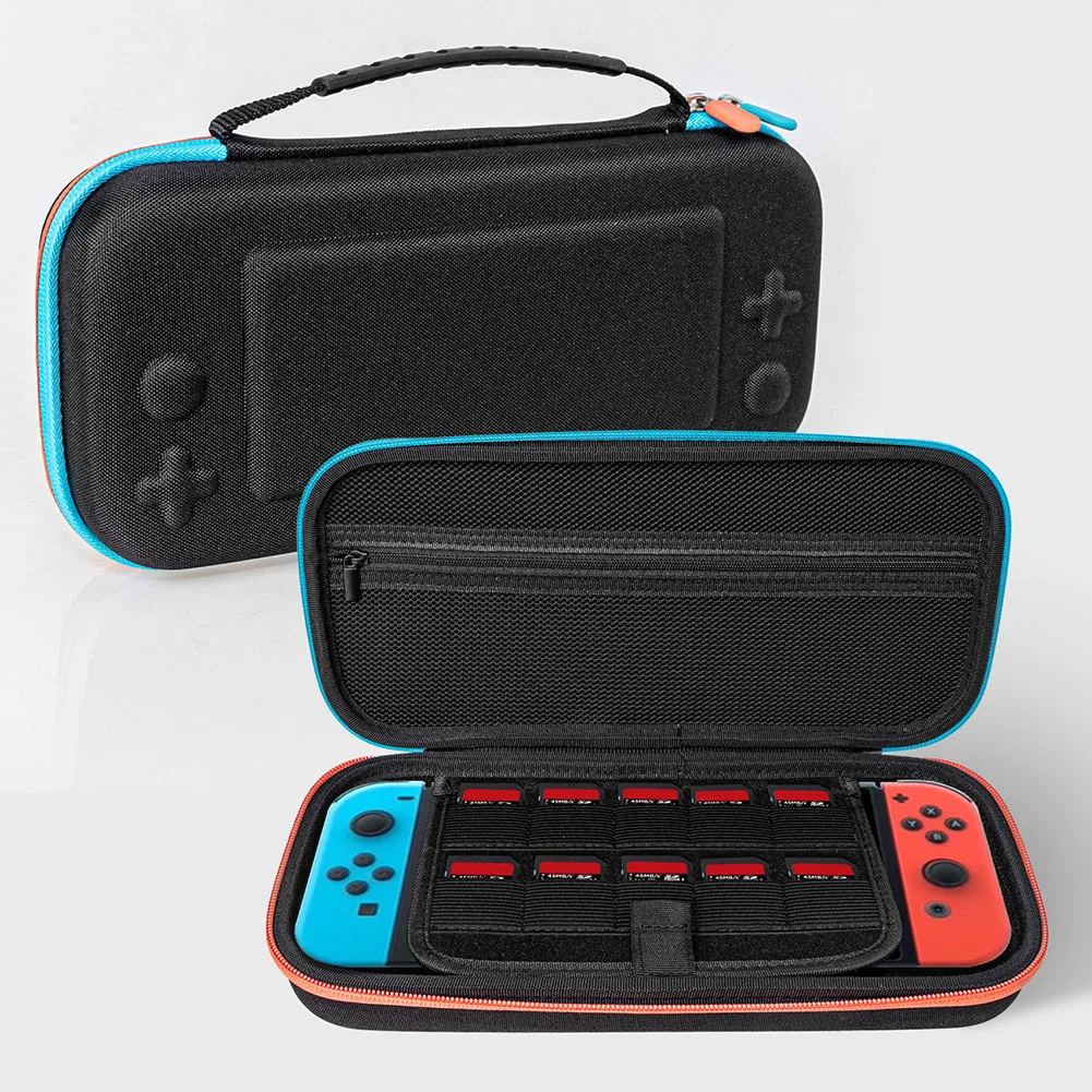 Estuche de transporte para Switch 2 para Switch Oled, bolsa de almacenamiento portátil, bolsa organizadora a prueba de golpes con tarjetero, accesorios para juegos - imagen 5