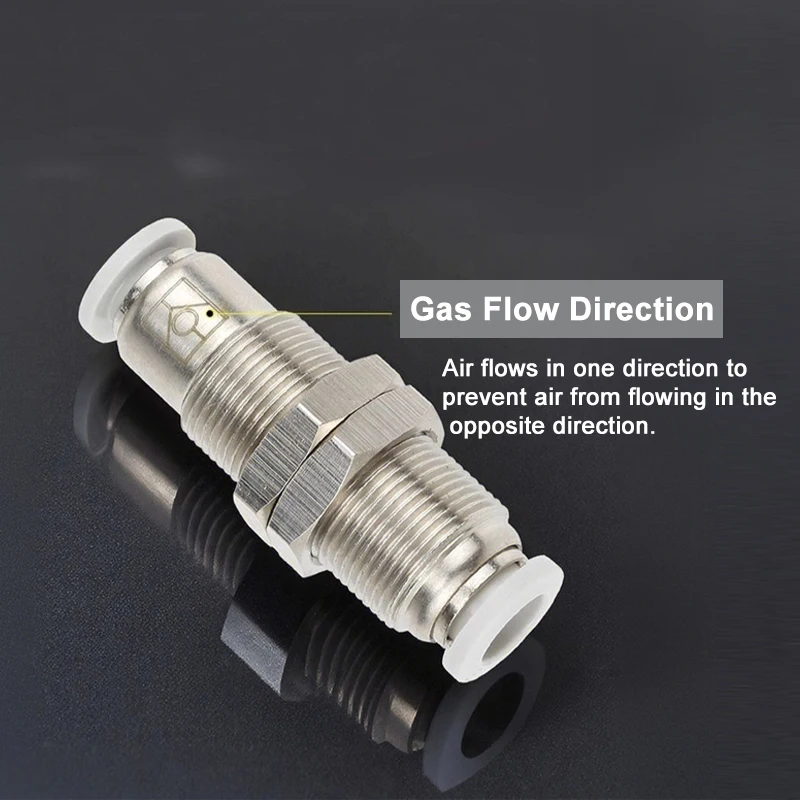 Válvula de retención SPM4/6/8/10/12, válvula unidireccional de partición, junta traqueal neumática, conector deflector de prevención de reflujo de Gas - imagen 2