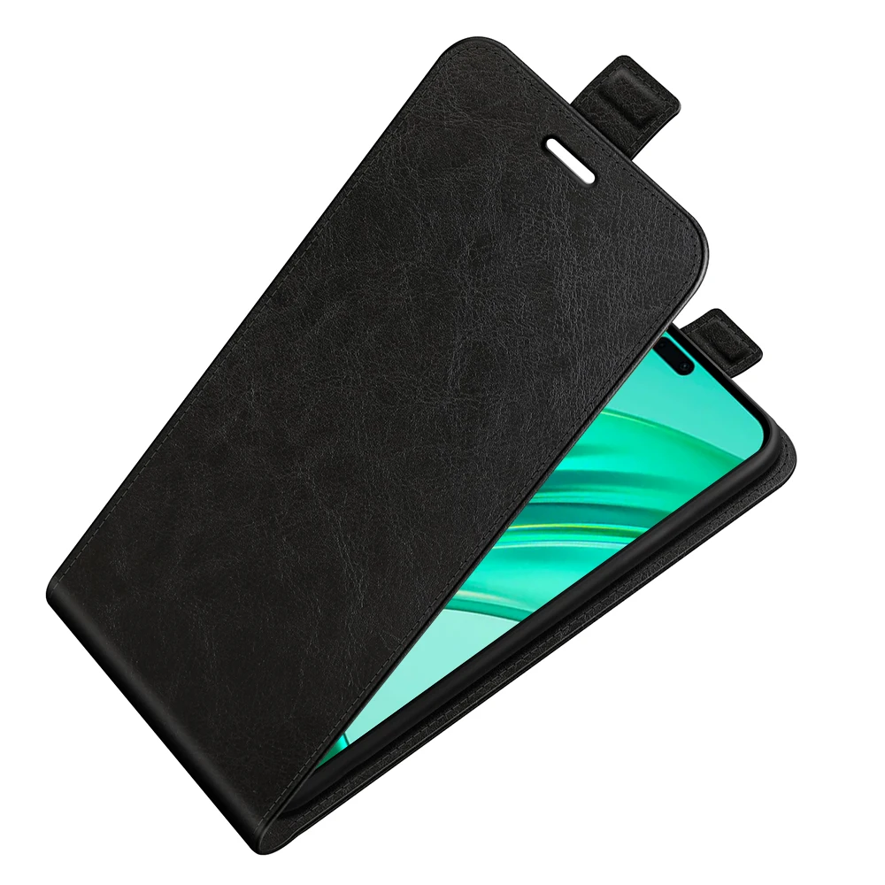 Funda de cuero con tapa para Honor X8b 4G, cubierta suave Vertical con ranura para tarjeta de crédito - imagen 4